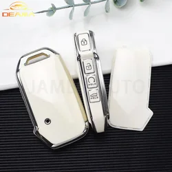 For Kia Sportage 2023 Ray Sorento Soul Telluride Cerato 2020 K5 K8 K3 KX3 KX7 Seltos 2022 TPU Car Key Fob Case Cover Accessories