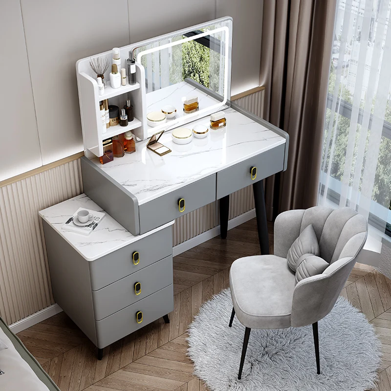 High Sense Dressing Table Storage Cabinet Apartment Simplicity Dressing Table Luxury Modern Penteadeira Para Quarto Furniture