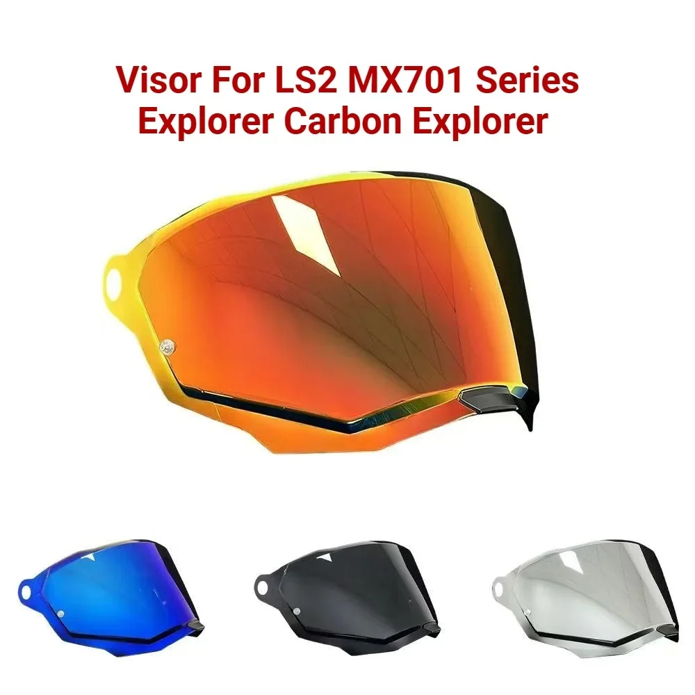 For LS2 Explorer Carbon Explorer MX701 Helmet Visor Lens Motorcycle Helmet Shield Motocross Detachable Replacement Sunshield - view 3