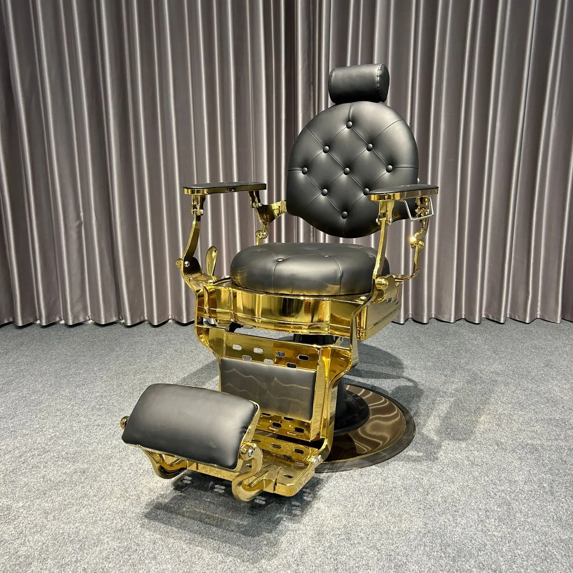 DSA retro barber shop chair reclining chair for hair salon