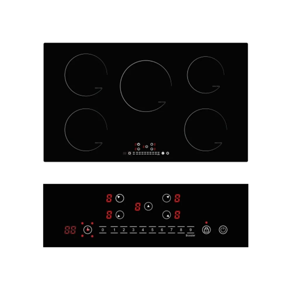 ALK 도매 5구 스마트 휴대용 중국산 내장형 방수 인덕션 주방용