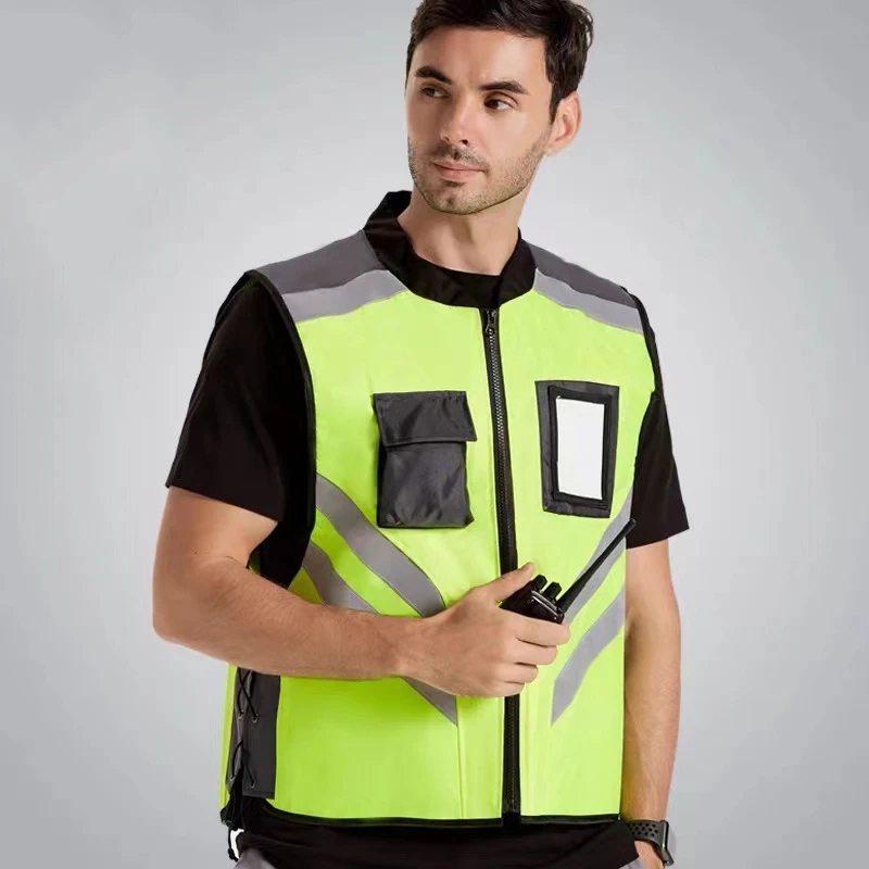 Printable LOGO High Visibility Reflective Safety Vest High-Quality Breathable Motorcycle Riding Reflective Safety Suit