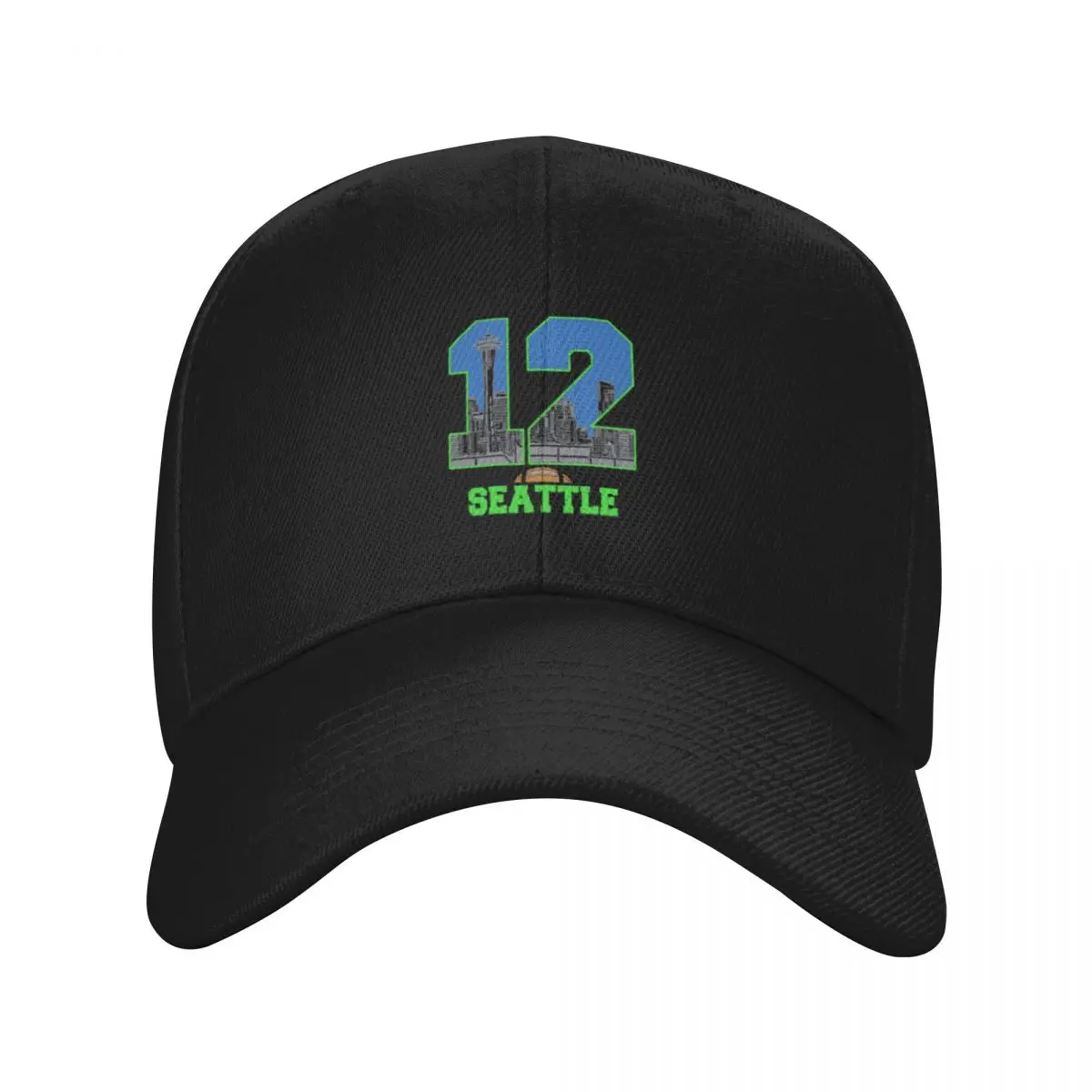 Fashion Seattle Football 12 Graphic For Fans Of Seattle baseball cap Suitable For Long Faces Summer Woman Hat