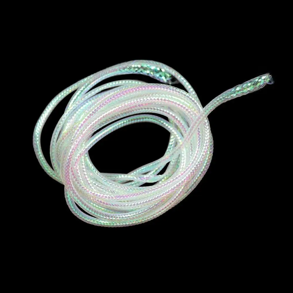 

White 6mm 8mm Fish Bait Fly Tying Materials Flash Braided Tubes Fishing Maylor Tube Fish Scale Body Tube Fly Pearl Maylor Tube