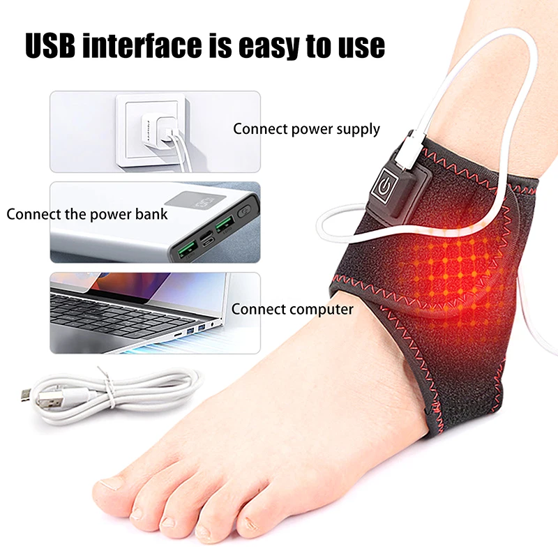 Electrically Heated Wrist Support Sleeve Elbow Ankle Protection Adjustable Wrist Guard Breathable Hand Joint Protection Tool