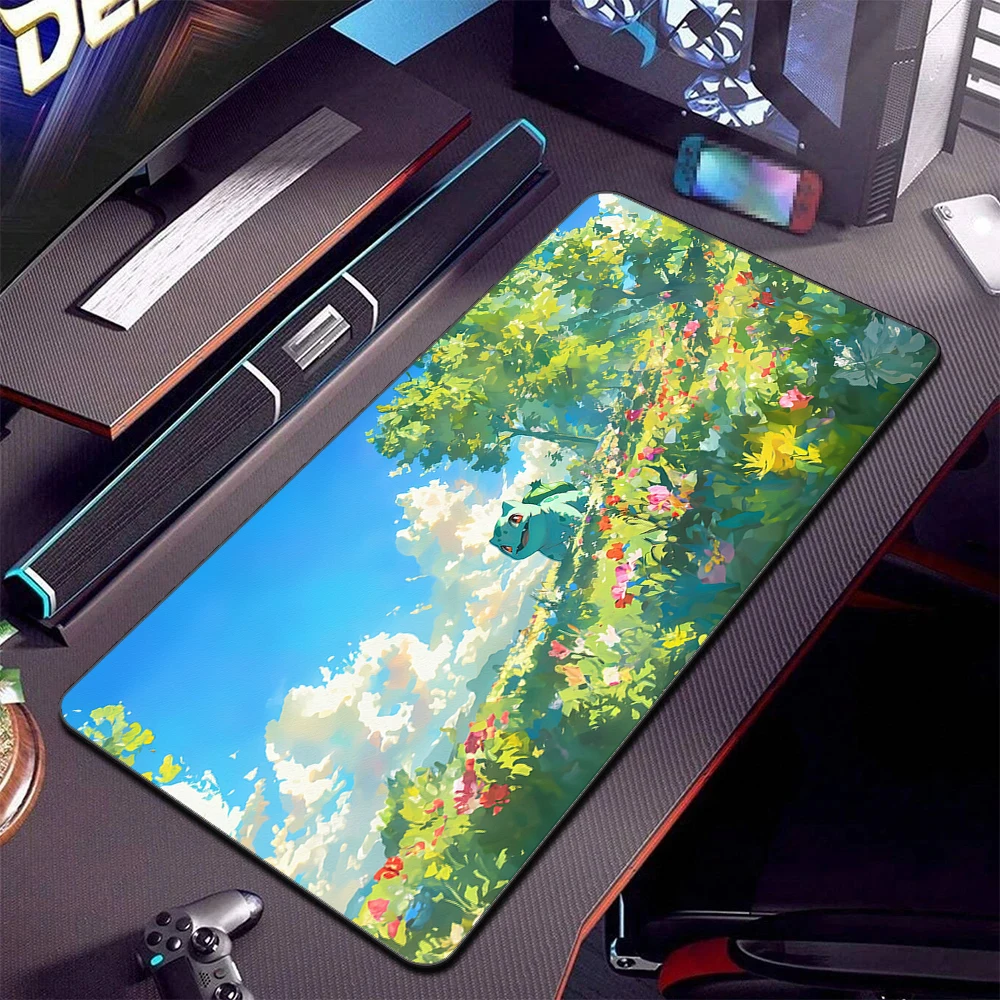 

Коврик для мыши с HD-печатью в стиле аниме Psyduck, большой игровой коврик для клавиатуры, коврик для мыши с изображением покемонов, удобный коврик для мыши для игровых ноутбуков и офиса