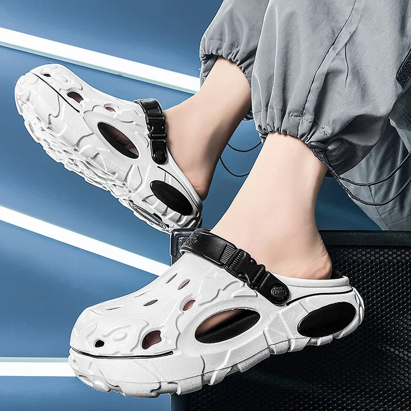 Übergrößen 47 48 Herren Clogs Sandalen Sommer Outdoor Garten Clogs Lochschuhe Herren Freizeitschuhe Wasserschuhe Komfortable Weiche Hausschuhe – Detail 15