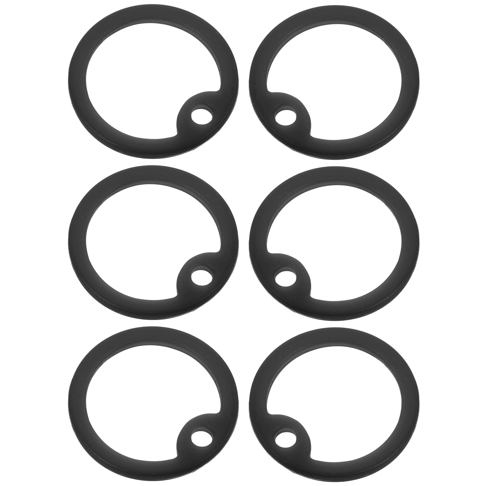 

6pcs Dog Tag Covers Silicone Pet Tag Protection Circle Reduce Noise Dog Id Protector Mute Sleeves For Collar Pet Supply