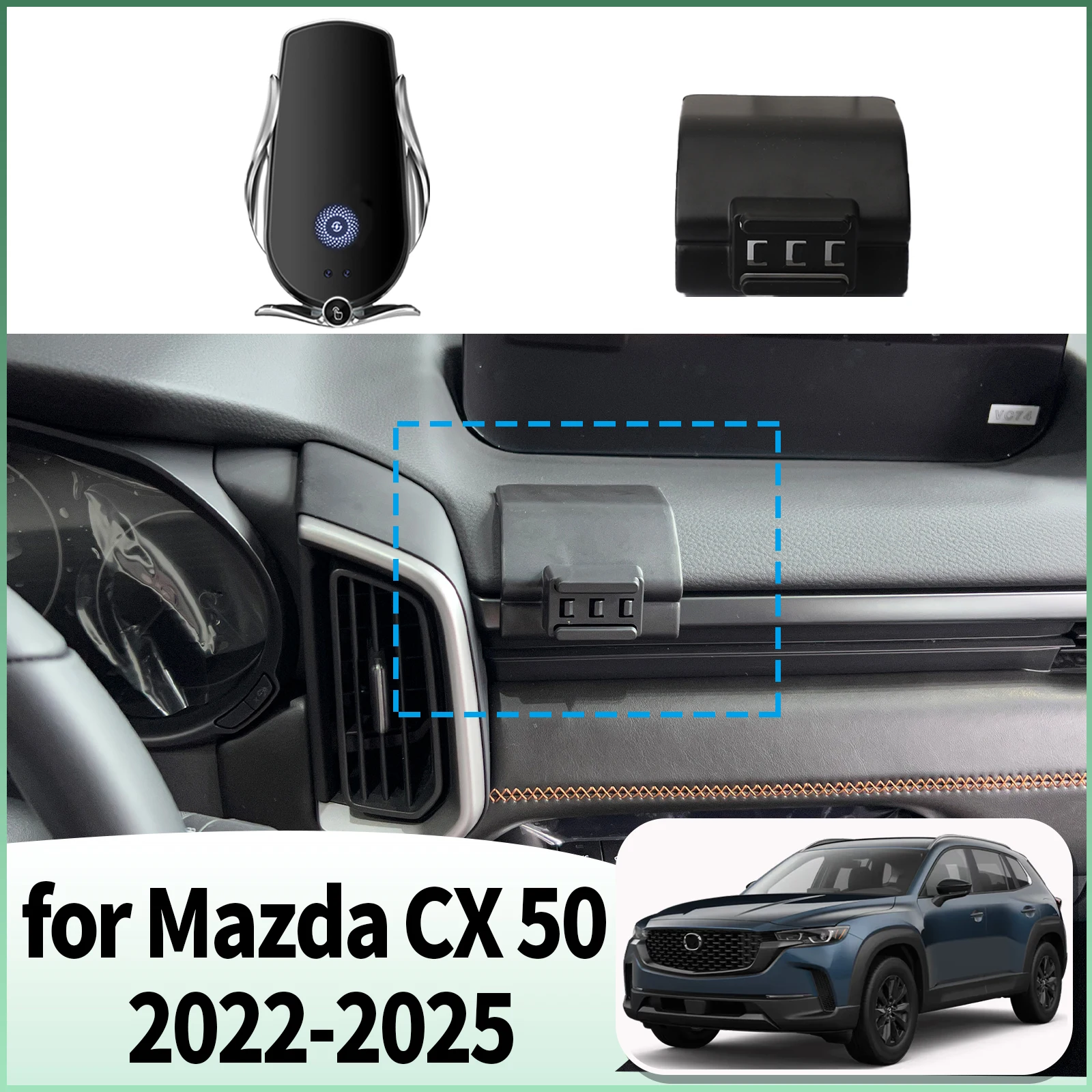 

fit for Mazda CX 50 CX50 2022 2023 2024 2025 Specific Dashboard Navigation Phone Holder Mount Design Car​​ accessoires