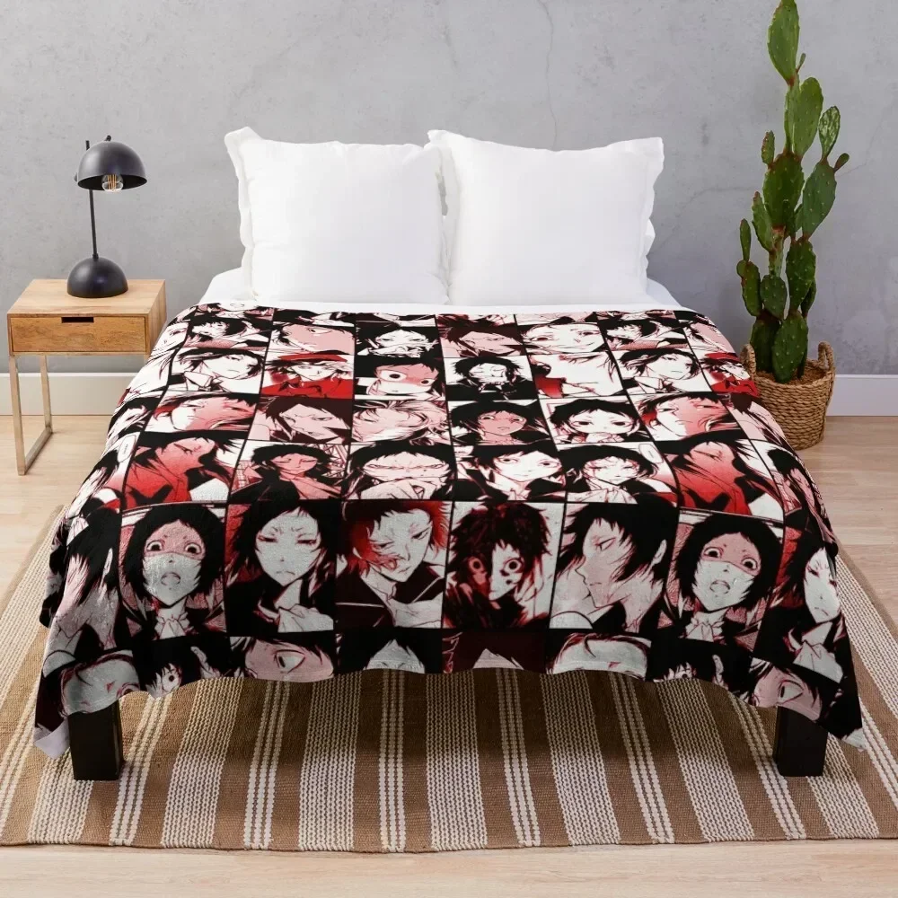 

Akutagawa Ryunosuke- collage color version Throw Blanket Luxurious Soft Blanket Holiday Gift for Family