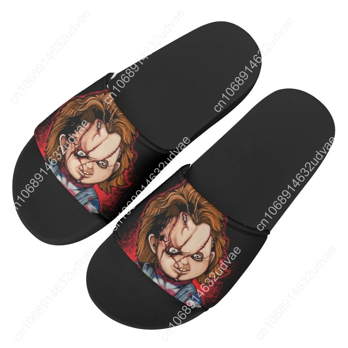 Halloween Gift For Girls Boys Childs Play Chucky Print Home Slippers Summer Women Indoor Bathroom Anti-slip Sandals