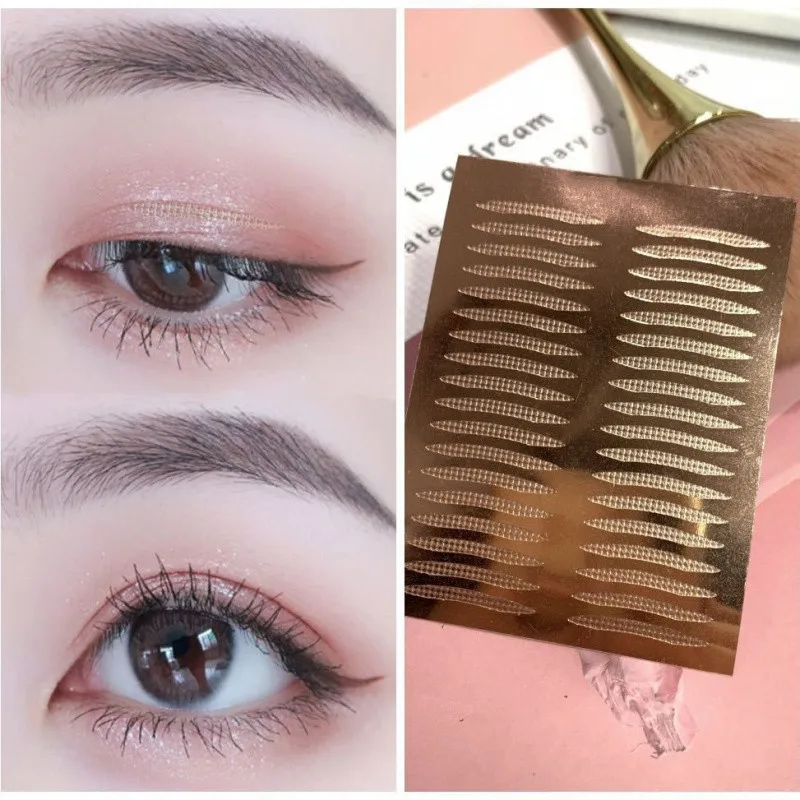 Double eyelid patch swollen bubble eye lace invisible natural non-reflective and traceless inner double single eyelid student
