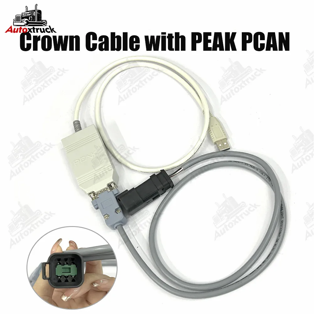 

Diagnosis cable For Crown CAN Interface PEAK PCAN-USB Crown Forklift automotive programming