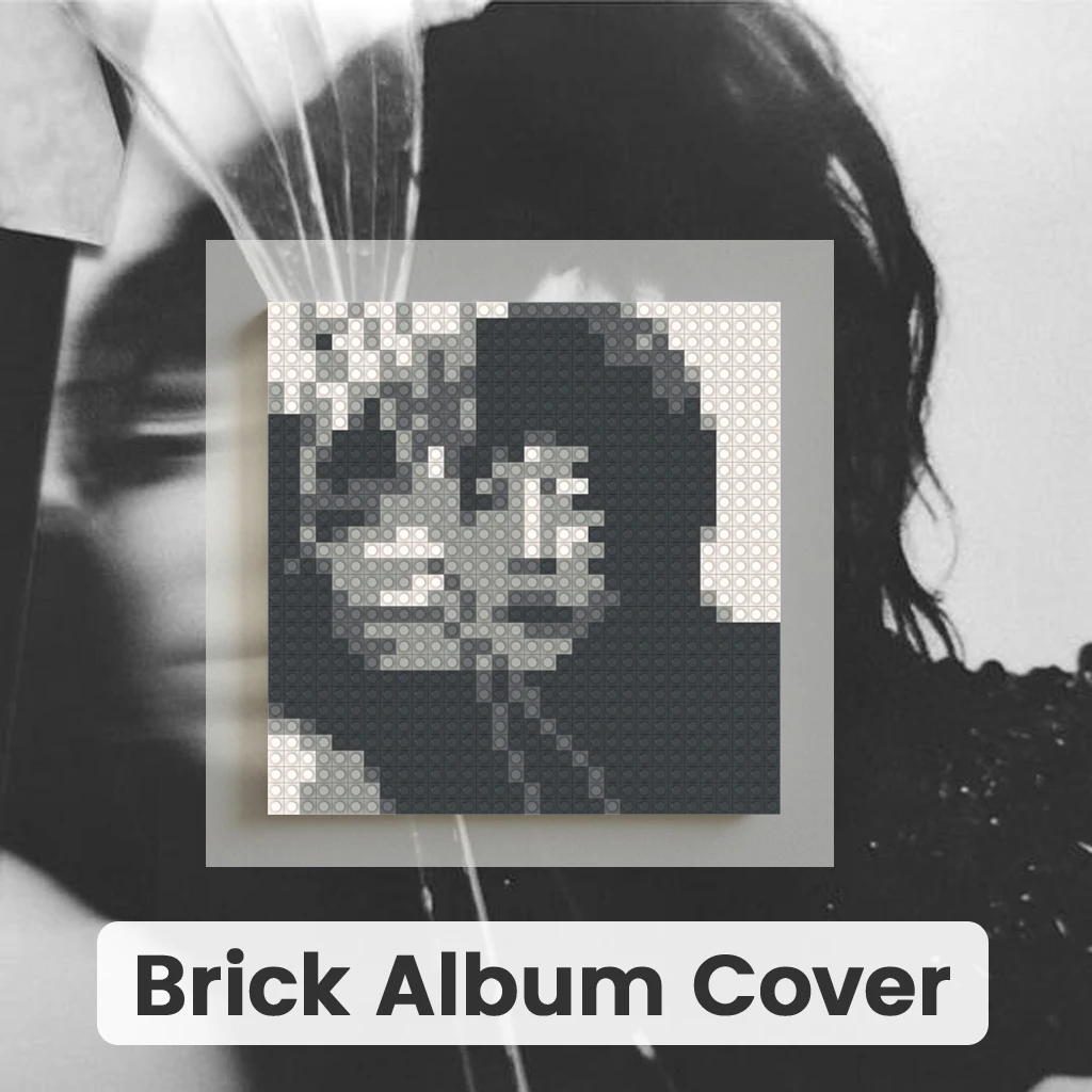 

L-Lady Gaga Pop Music Album Cover MOC Building Blocks Mosaic Pixel Art Brick Painting DIY Gift