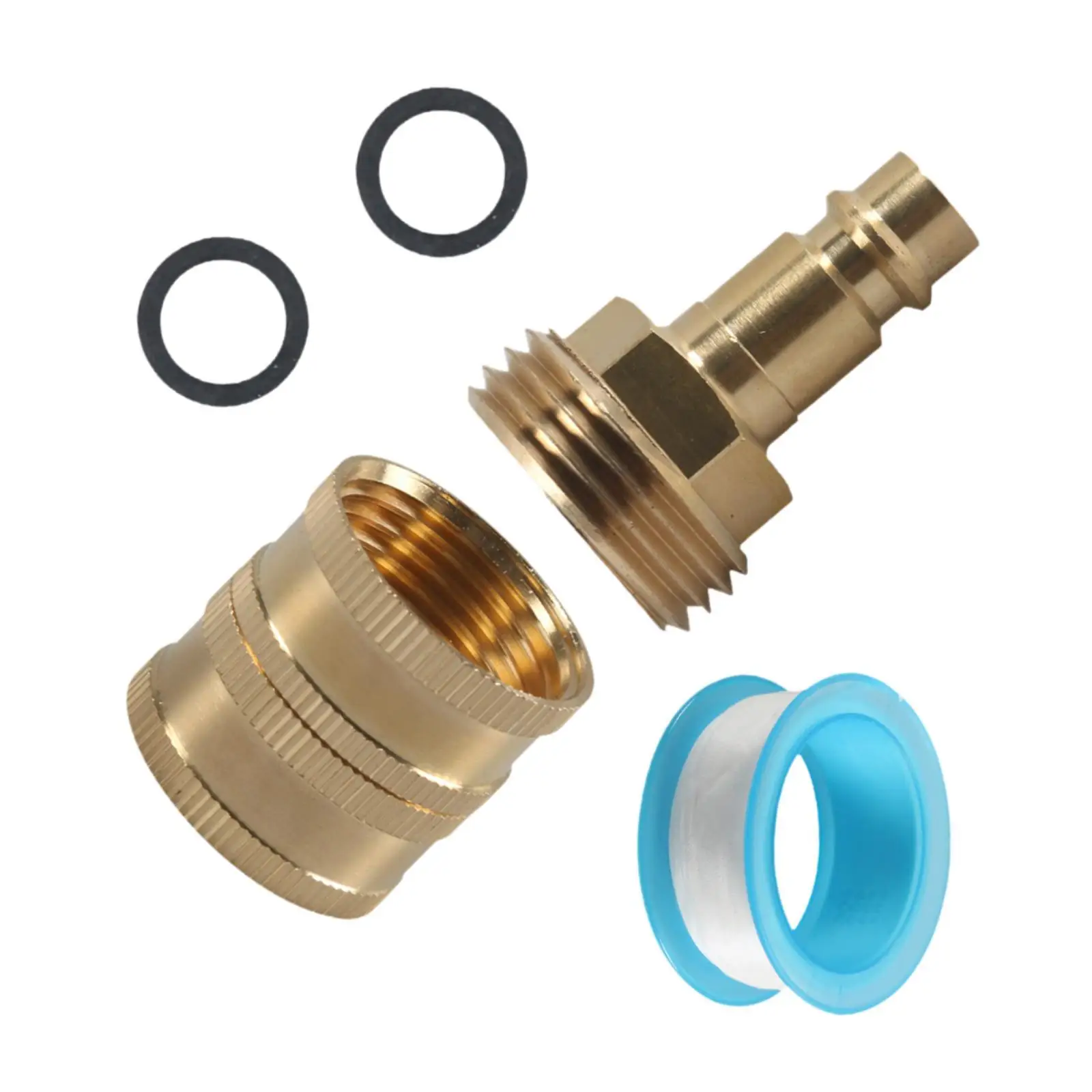 RV Spray Port Quick Connect Pipe Fittings Heavy Duty High Performance PF247007 Easy Installation for RV Exterior Shower Faucet