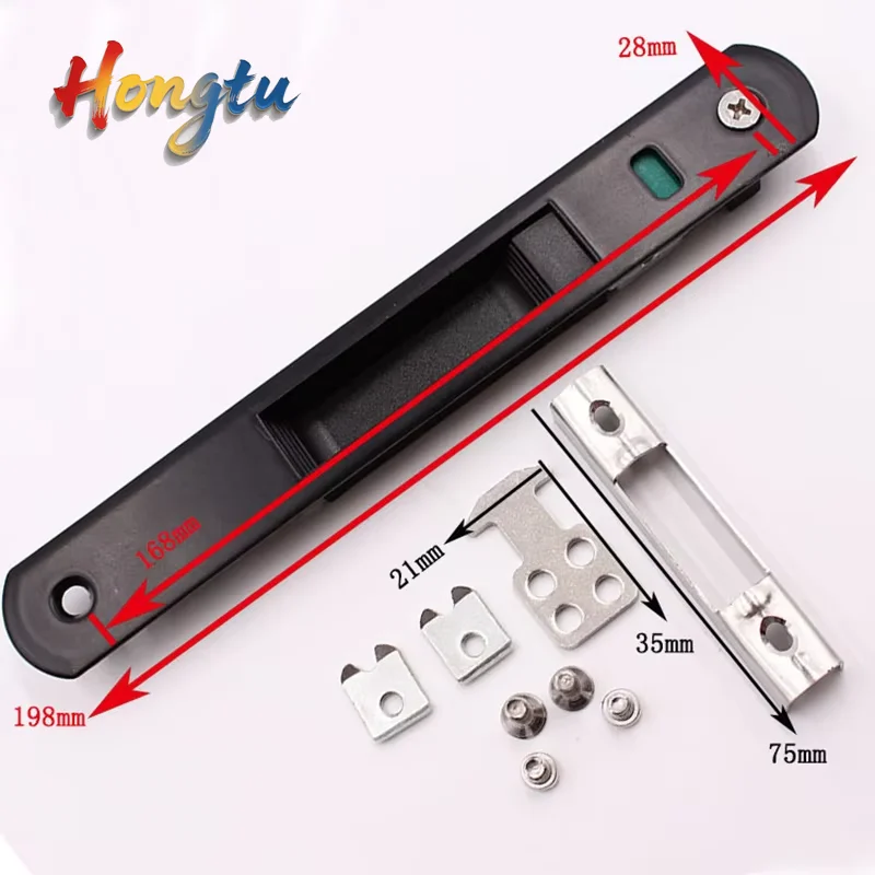 

1 Set Sliding Glass Door/Window Handle Lock: Hook-style, flush-mount, zinc alloy. EL model.