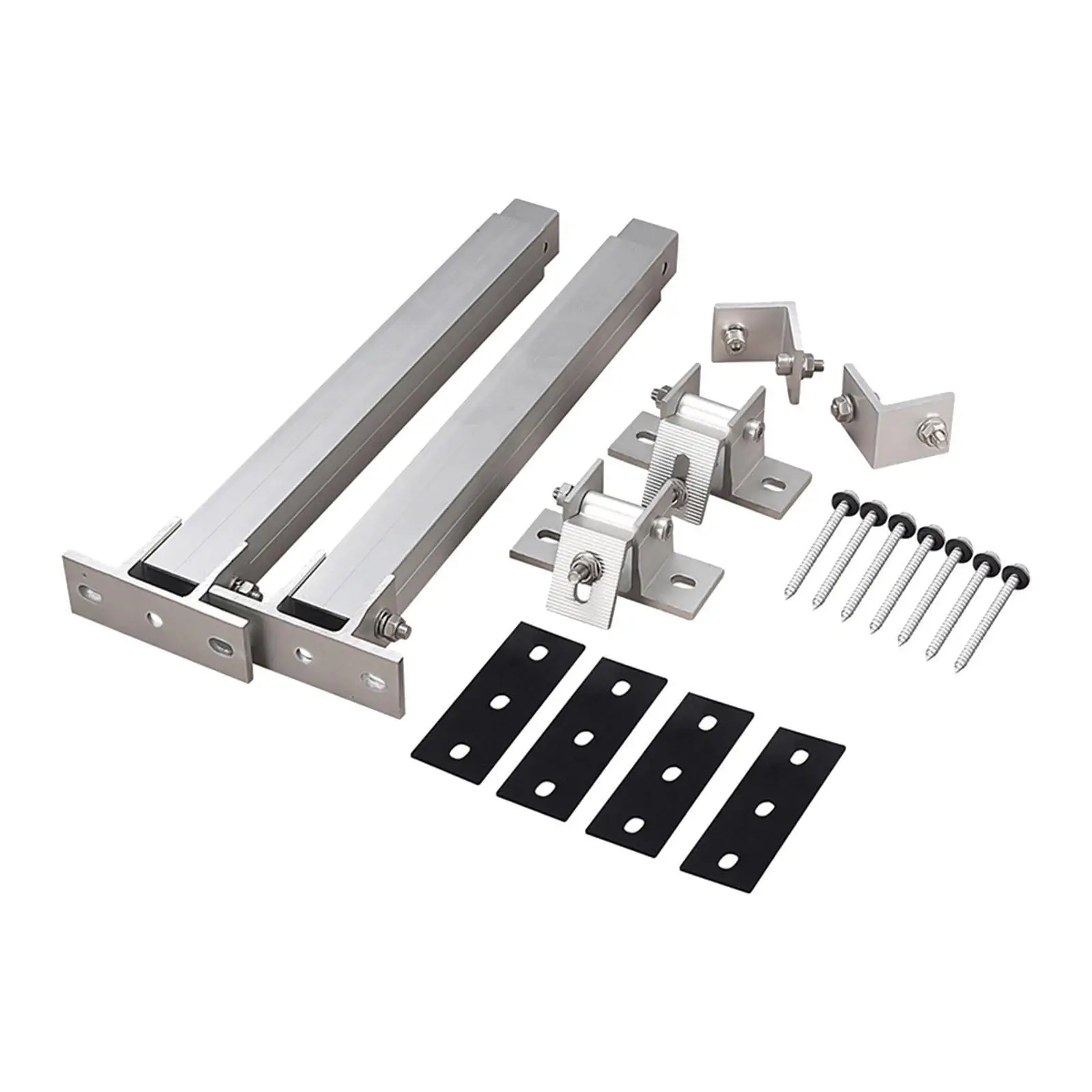 Solar Module Panel Stand Solar Power Supplies Sturdy Solar Holder End Clamp Kit for Home Trailers Yachts Off Grid System