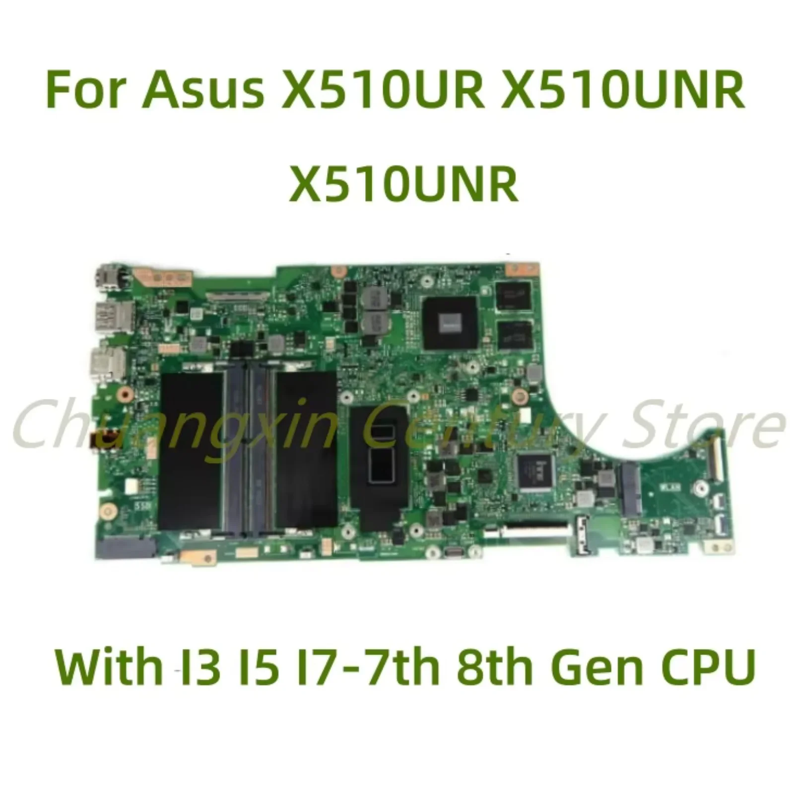 

X510UNR motherboard for ASUS X510UQ X510UR X510UN X510UNR X510UQR S510UN X510UNR laptop CPU: I3 I5 I7-7TH/8TH V2G