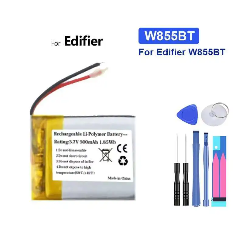 

Long-Lasting Wireless Bluetooth Headset Battery For Edifier W855BT 500mAh