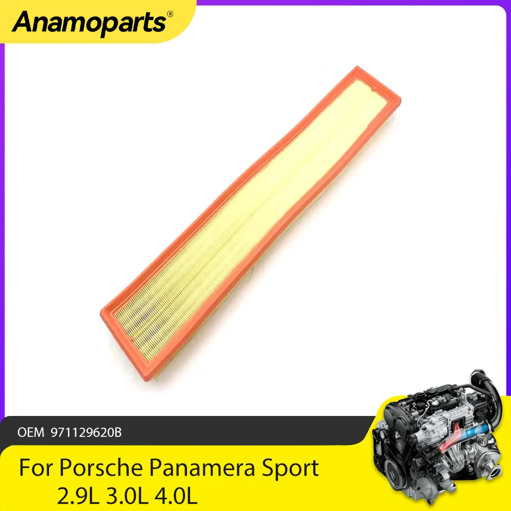

Engine Part Genuine Air Filter Fit 2.9 3.0 4.0 L For 2016-2017 Porsche Panamera Sport Turismo 971 2.9L 3.0L 4.0L OEM 971129620B