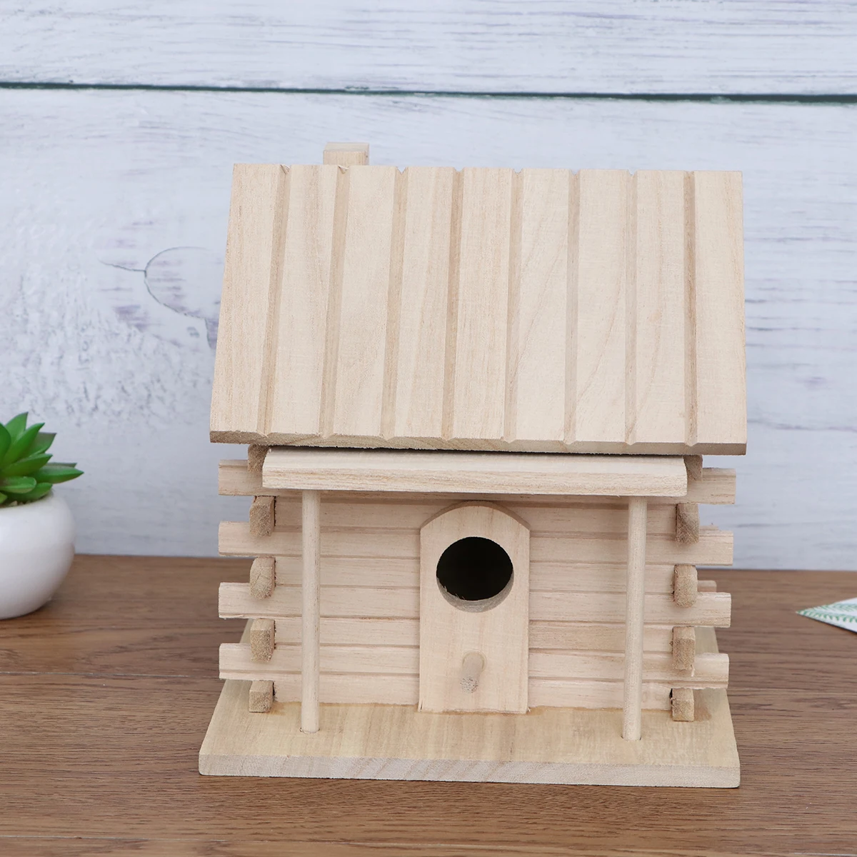 

Bird Nest Breeding Box Accessories Parrot Cage Birds for Nests Swallows Decor Wooden Hanging
