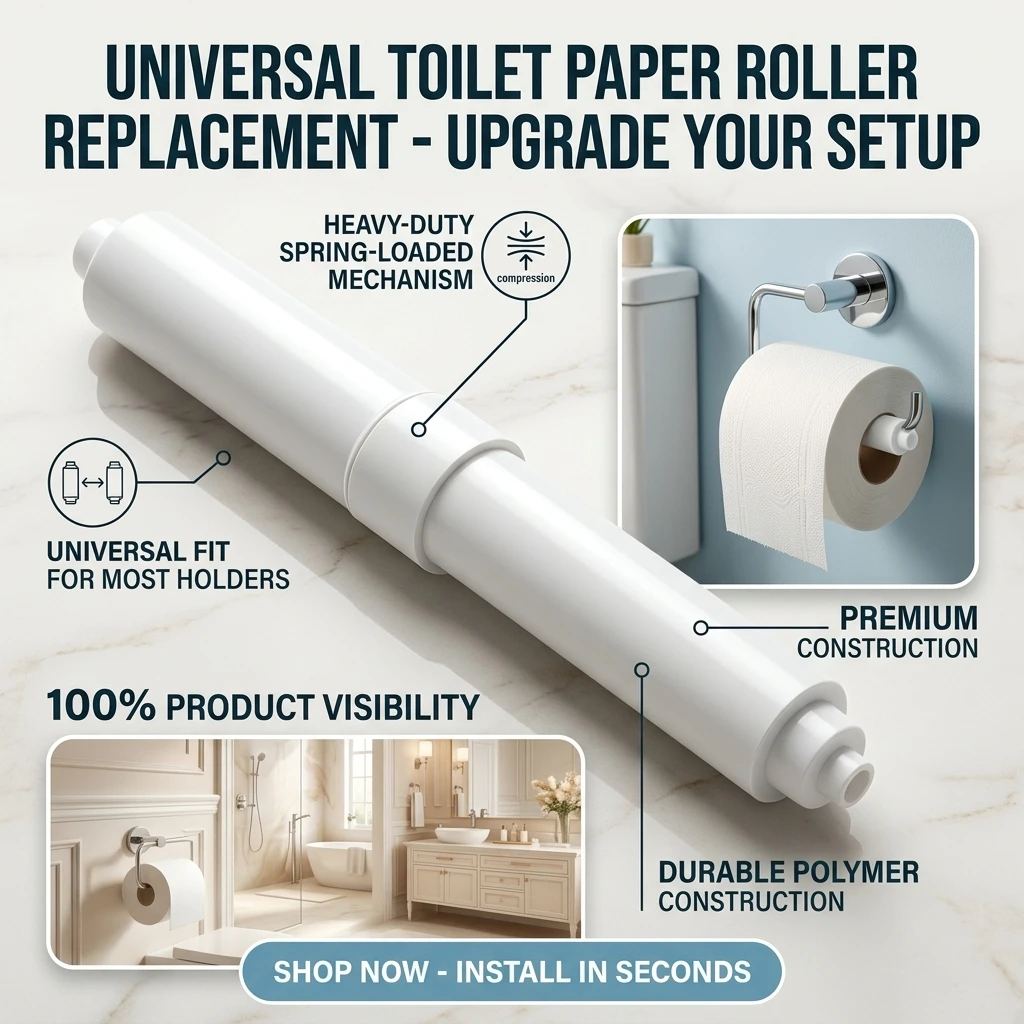1/20PCS Bathroom Toilet Roll Spindle Spring Loaded Replacement Insert Holder Paper Holder General Household Bathroom Supplies