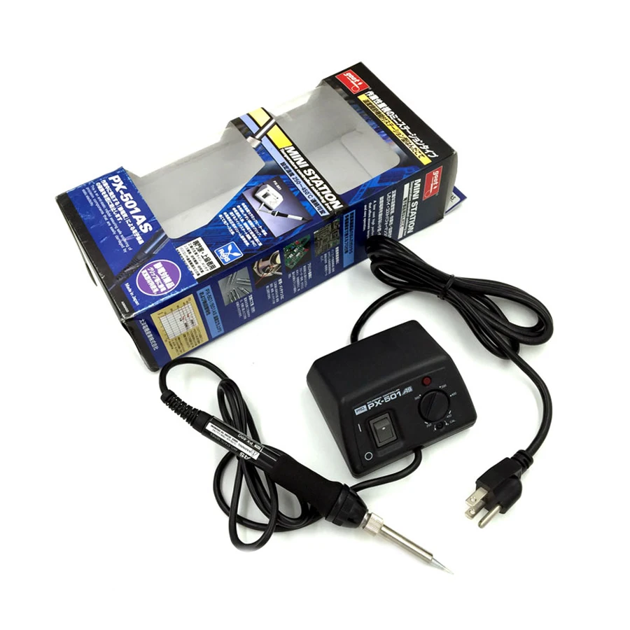 جوت 250 ℃ -450 ℃ محطة لحام صغيرة خالية من الرصاص مع مكواة لحام مضادة للكهرباء الساكنة يتم التحكم فيها في درجة الحرارة PX-501AS #1