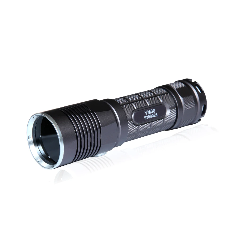YUSHI 365nm Black Light UV Flashlight VM30 Ultraviolet Rechargeable Professional UV Torch for NDT Magnetic Particle Inspection