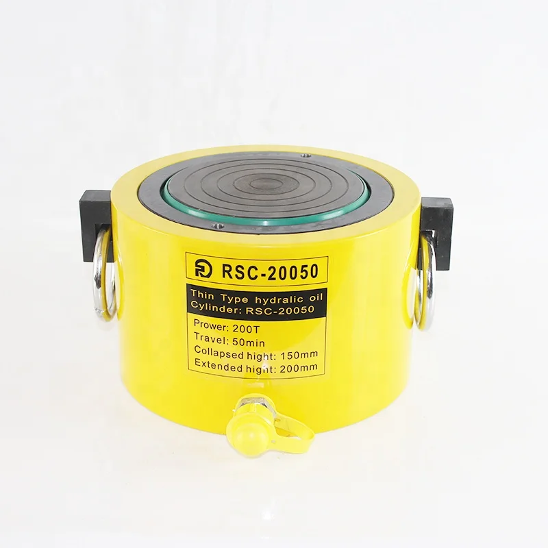 200 Ton Long Stroke Single Acting Hydraulic Cylinder Jack, Short Type RSC-20050 Hydraulic Lifting Cylinder