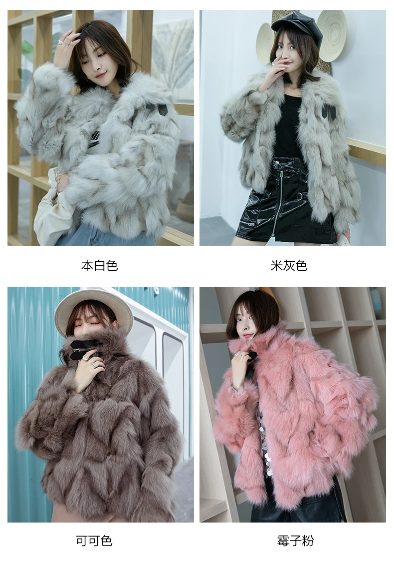 

2024Hot Sale Warm Real Fox Fur Coat Female Korean Winter Jacket Women Coats and Jackets Women Clothes Manteau Femme Hiver