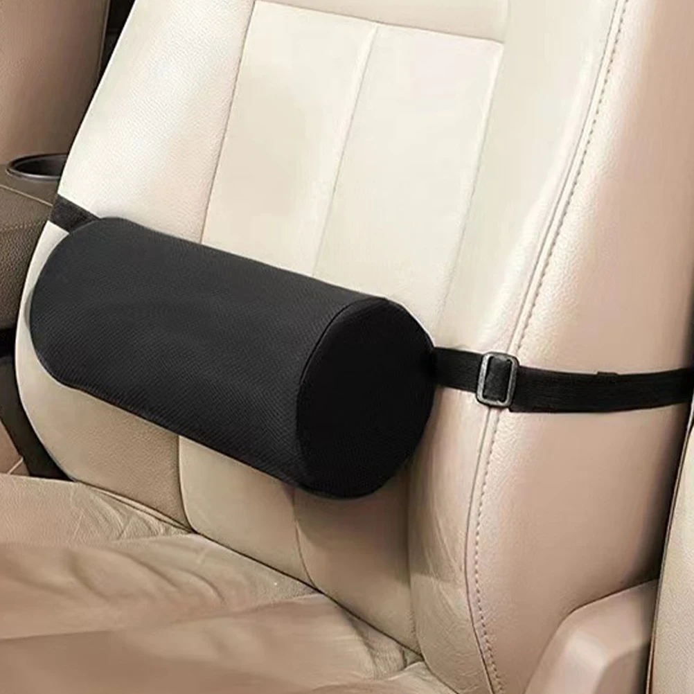 Office Seat Lumbar Roll Pillow Breathable 3D Back Roll Cushion Relieves Low Back Pain Lumbar Support Pillow Car Seat home decors