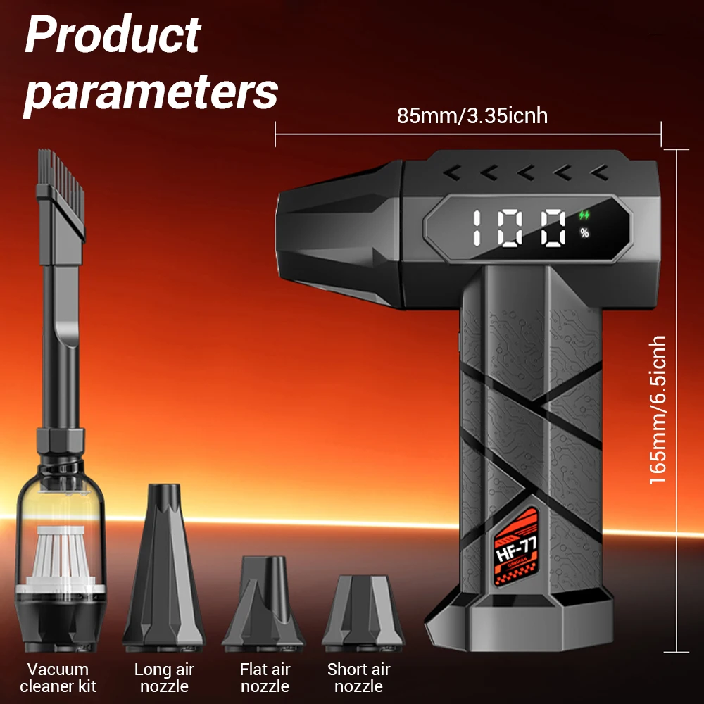 40 مللي متر محرك منفاخ قوي 750 جرام ضغط الرياح تدفق هواء قوي توربو منفاخ نفاث فراغ تهب شفط 340 واط قوة 15000 مللي أمبير بطارية #6