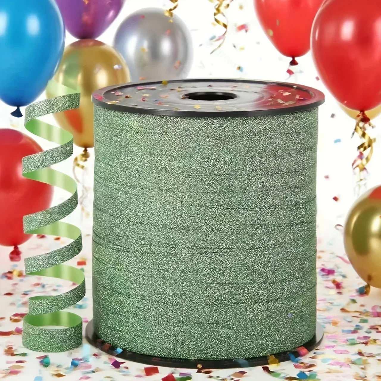250 Yards Regenbogen-Funkelband, Ballonband für Hochzeit, Geburtstag, Party, Dekoration, Weihnachtsband, Festival-Party-Dekoration – Detail 1