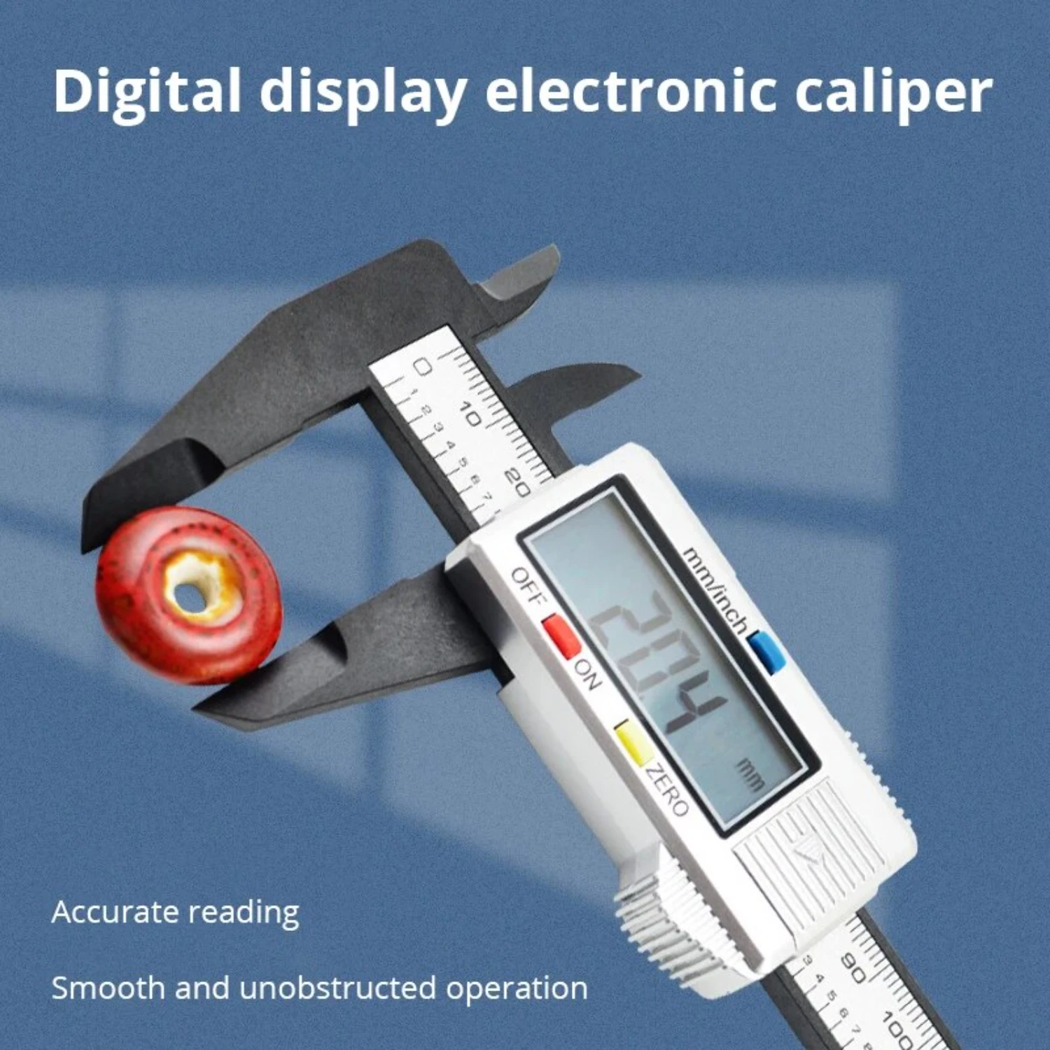 

Electronic Digital Display Vernier Caliper 0-Plastic Digital Display Caliper Measuring Tool Measuring Inner Diameter Outer Diame