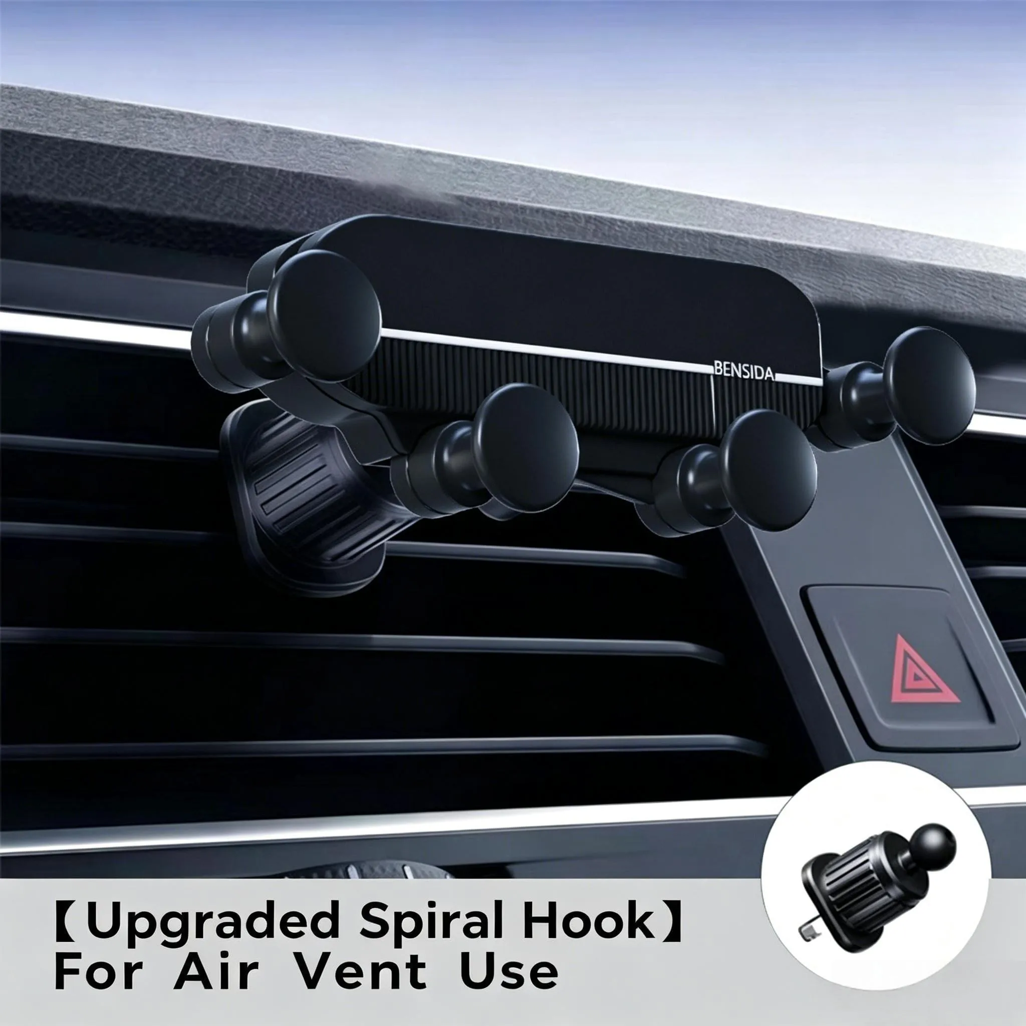 Gravity Sensor Car Phone Holder Auto Lock Air Outlet Mount 360° Rotation Universal for Smartphone Navigation Stand