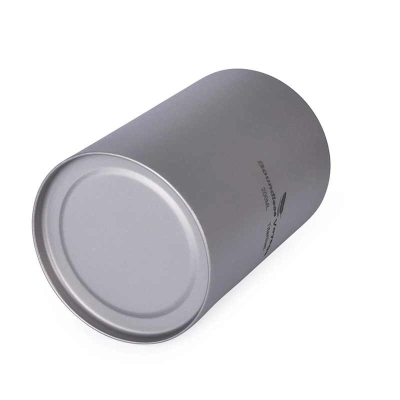 Boundless Voyage 200ml Titanium Hip Flasks 125ml Sake Cup Tea Drinkware Portable Outdoor Camping Wine Flask Suit Whisky Bottle image 5
