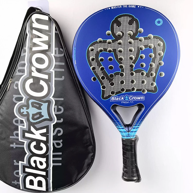 Reliable full Carbon fiber material padel racket for sports club training programs, reinforced frame stable consistent control f