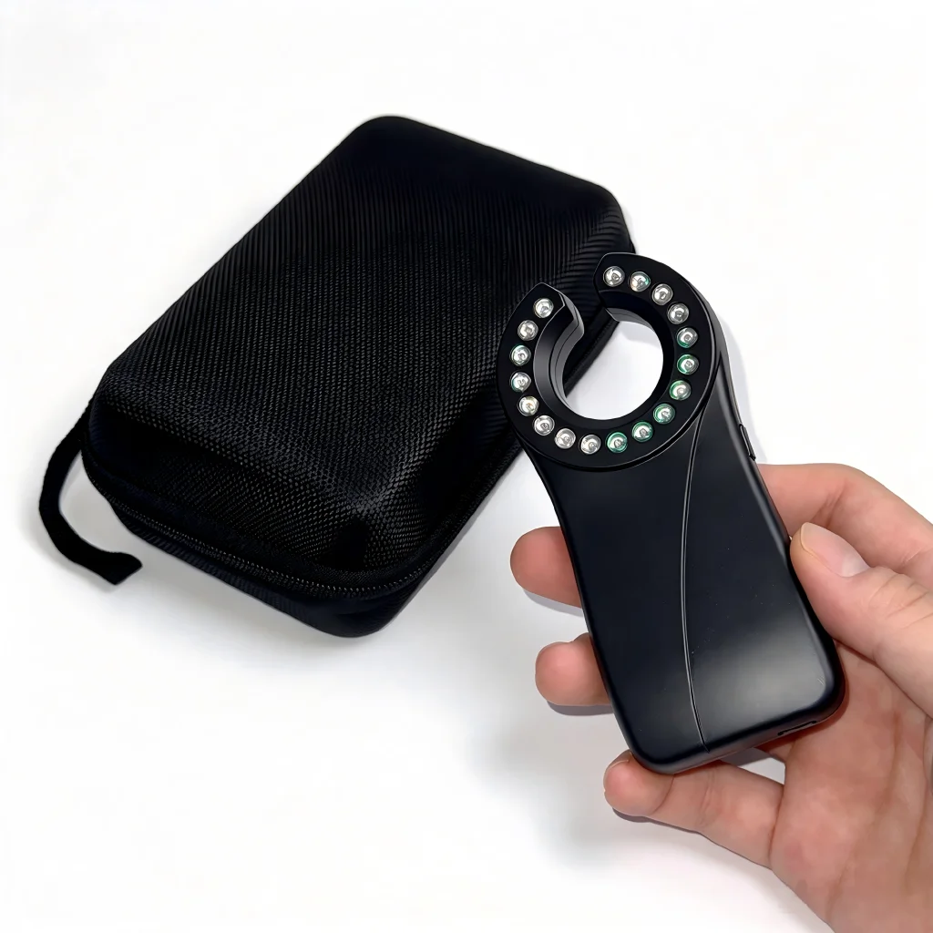 AiQUE Combo Set Portable Medical Vein Finder Rechargeable 18 LED Vein Locator Mini Hand‑Held Blood Vessel Visualizer Injection