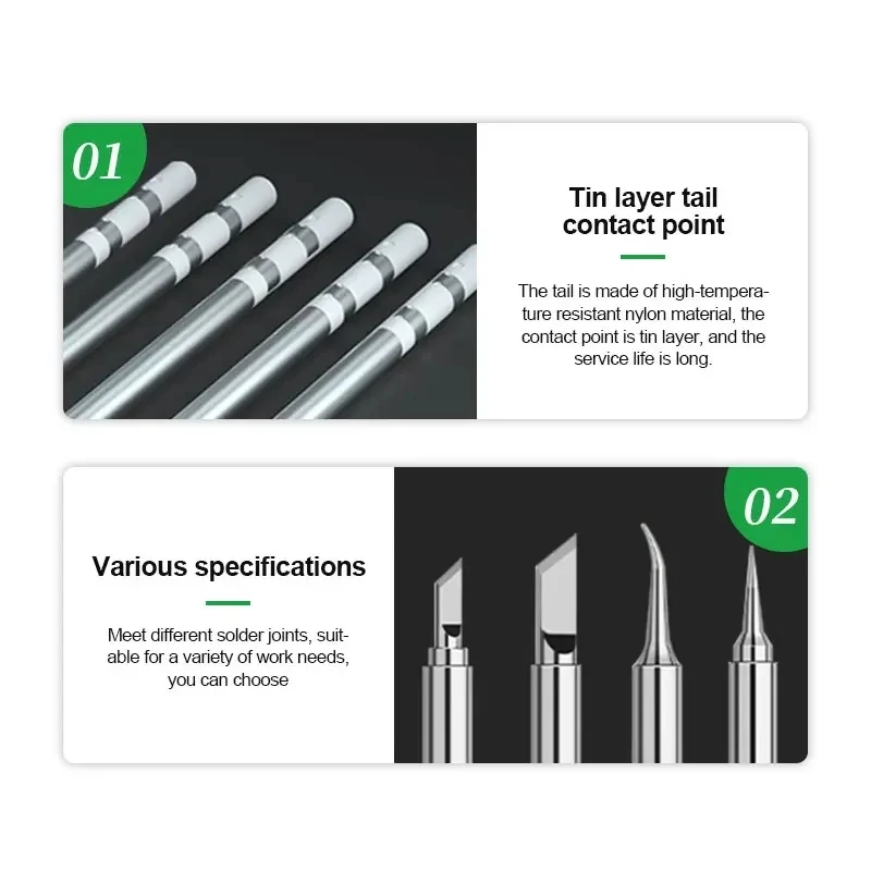 RELIFE T12 Series Soldering Iron Tips Universal Welding Head For Most T12 Soldering Station Handle