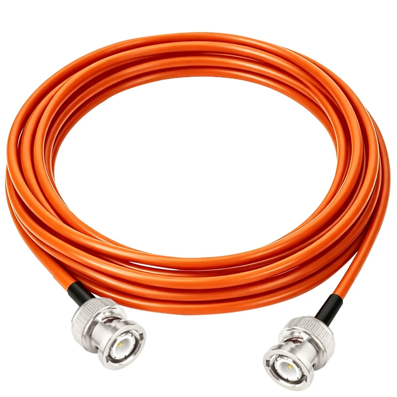 RG58 Coaxial Cable 50‑Ohm BNC Male to BNC Male RF Coax Wire for Radio Antenna Scanner Signal Transmission Low Loss Coaxial Jumpe