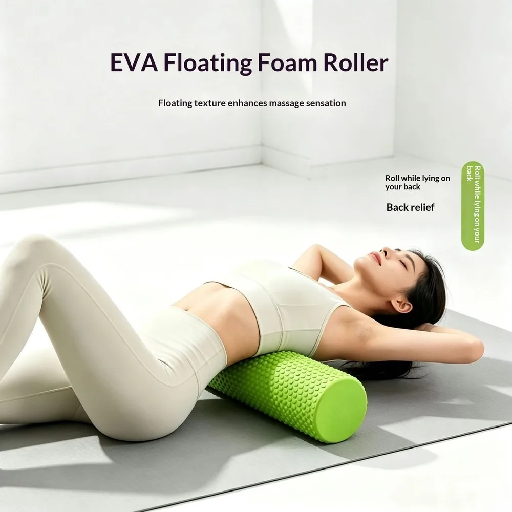 Premium Solid EVA Foam Roller Yoga Column Pilates Balance Stick Muscle Massage Deep Tissue Trigger Point Relief