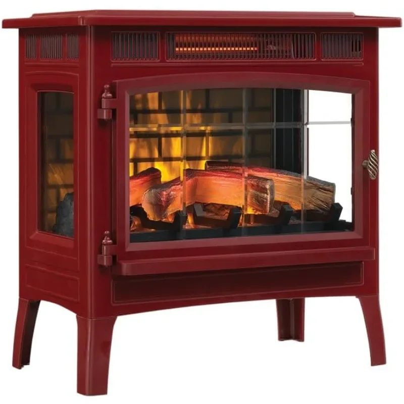 duraflame Freestanding Electric Fireplace Stove Heater with 3D Flame Effect for 1,000 Sq. Ft. Cinnamon