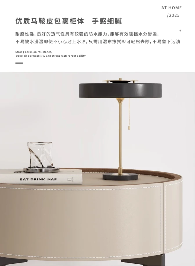 Unique Design Bedside Table Modern Aesthetic Italian Luxury Style Nightstands Drawers Storage Mesita De Noche Bedroom Furniture