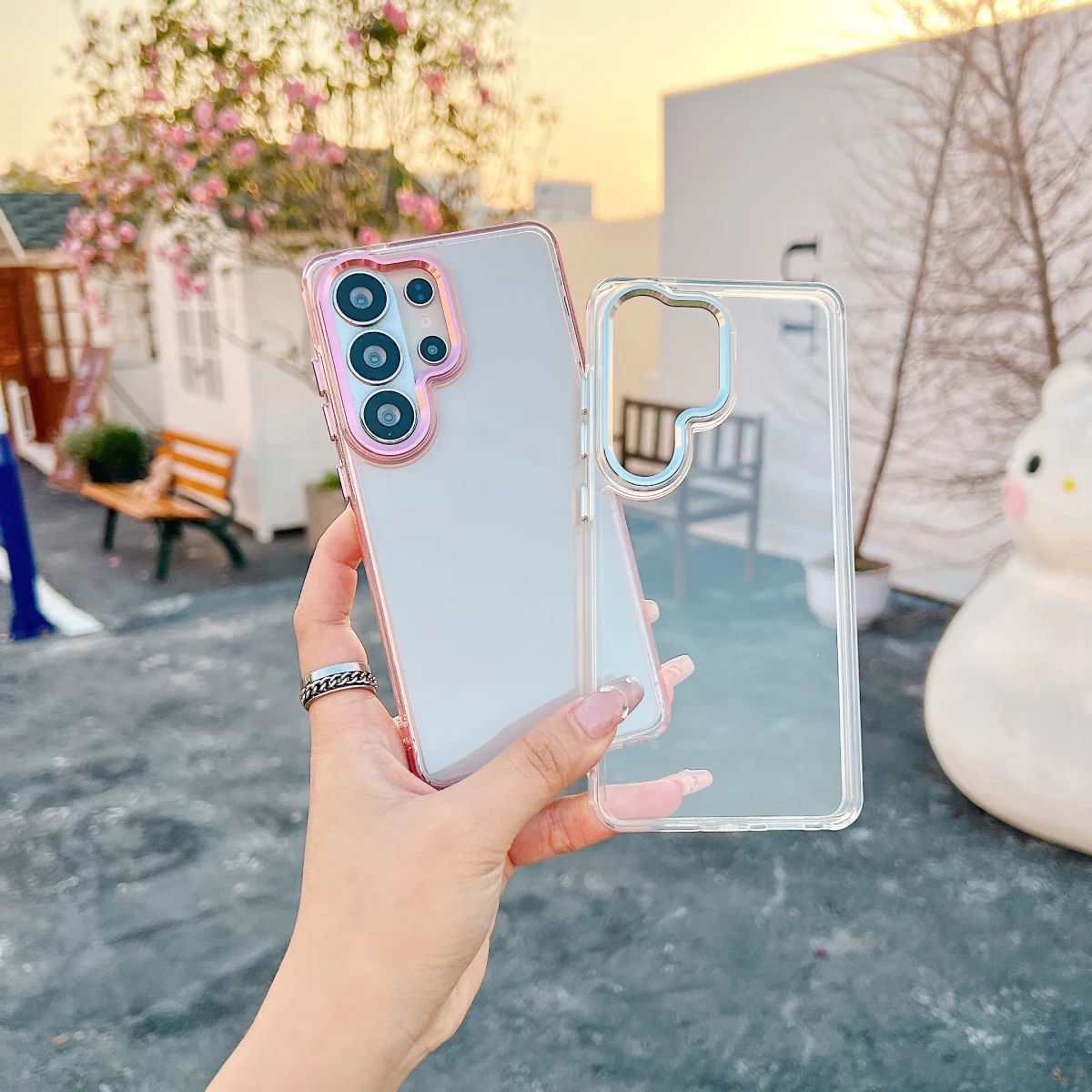 Luxury Clear Shockproof Anti-Scratch Phone Case For Samsung S26 S25 Edge S24 S23 S22 S21 FE Ultra Plus A57 A37 A17 A56 A36 A26