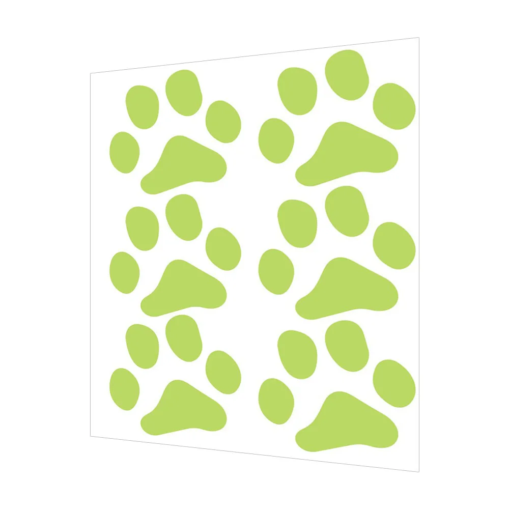 

Luminous Animal Claw Decals 2Sheets Light Green Glowing Wall Stickers Ecofriendly Waterproof Removable Cartoon Decor Kids