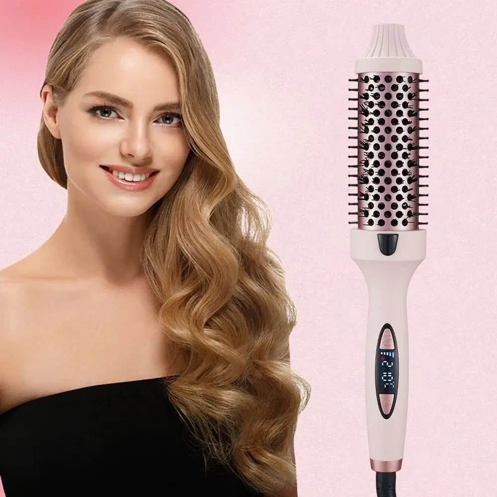 

One-Step 3 in 1 Thermal Brush Hot Air Volumizer Straightener Temperature Settings Hair Curler Salon Accessories