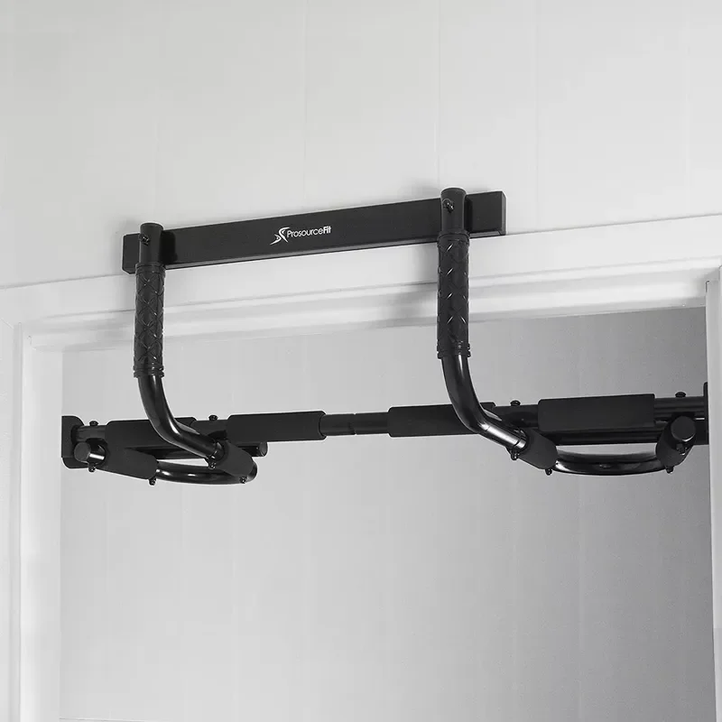 Heavy Duty Steel Door Frame Pull Up Bar Home Gym Upper Body Exercise Equipment Multi Grip Horizontal Bar with ABS Handles