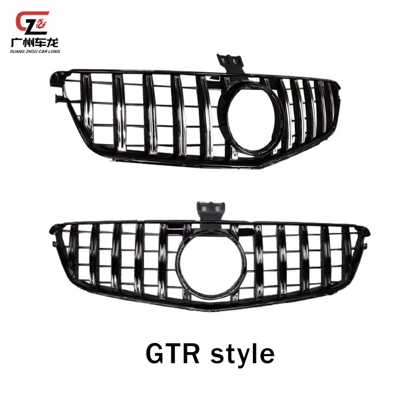 Factory direct ABS Material  GTR Style Grille For Mercedes-Benz C-Class W204 2008-2014 Front Grill