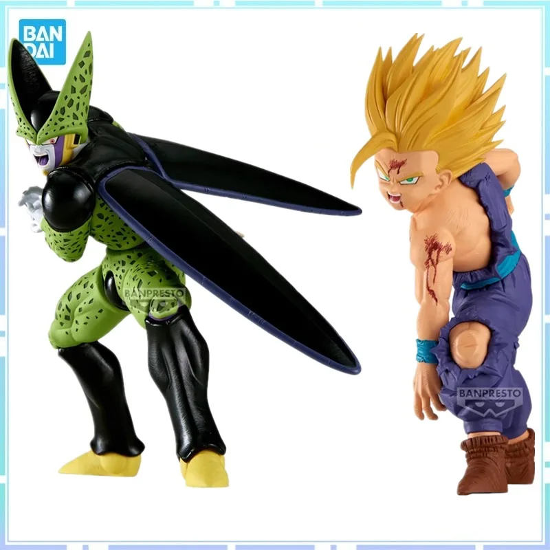 Bandai Original Banpresto Anime Dragon Ball Z fabricantes de partidos Gohan Cell PVC figura de acción juguete de modelos coleccionables regalos