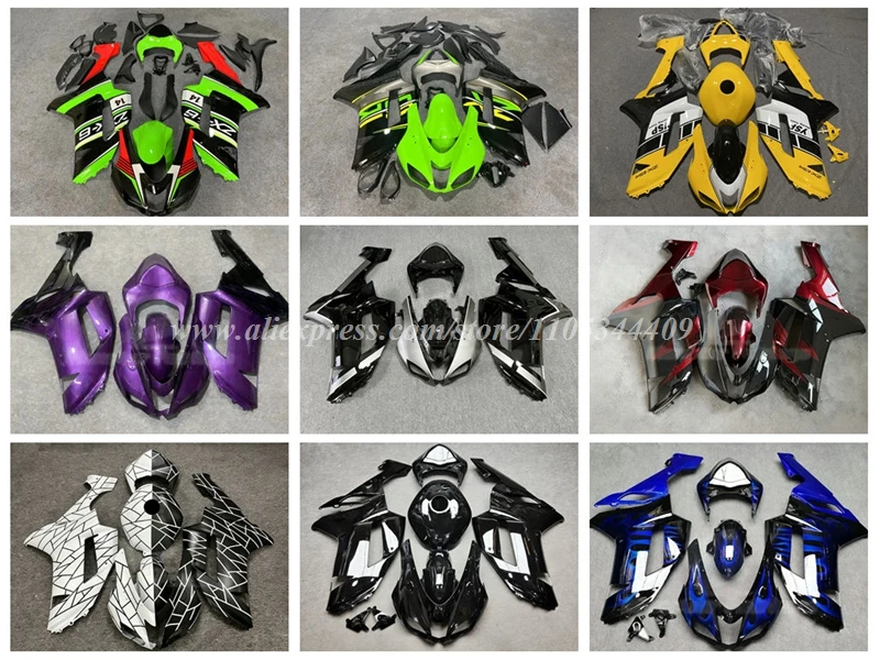 NUOVI Kit Carene in ABS Adatti per KAWASAKI ZX6R 636 2007 2008 07 08 Set Carrozzeria Personalizzato